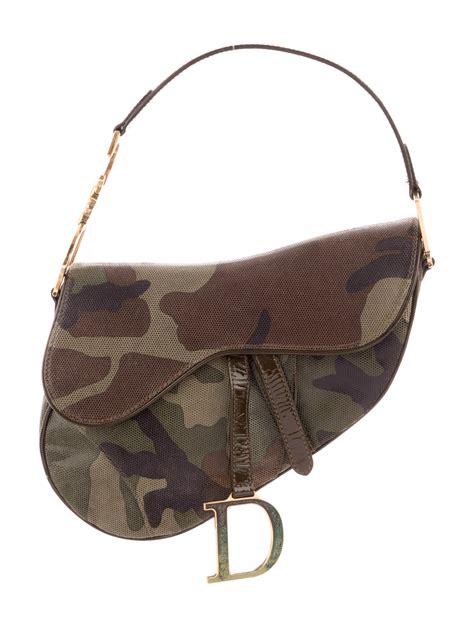 dior camo saddle bag